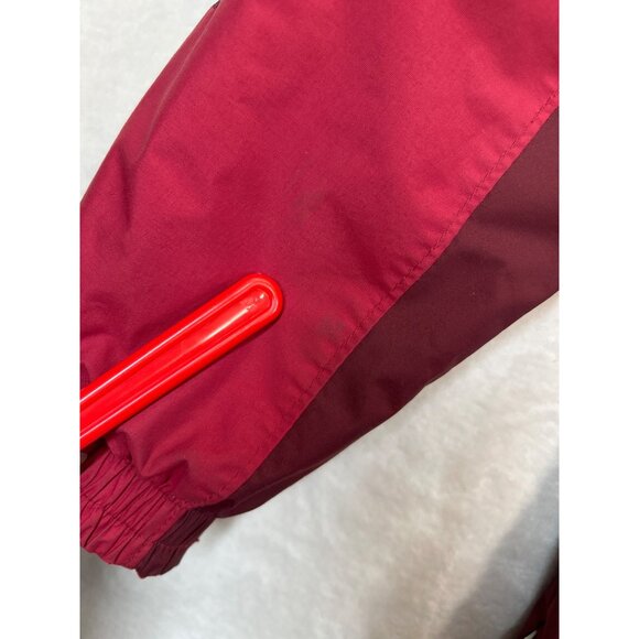 Columbia Coat Mens Large Red Waterproof Detachable Hood Zip Snap Pockets - Picture 13 of 16